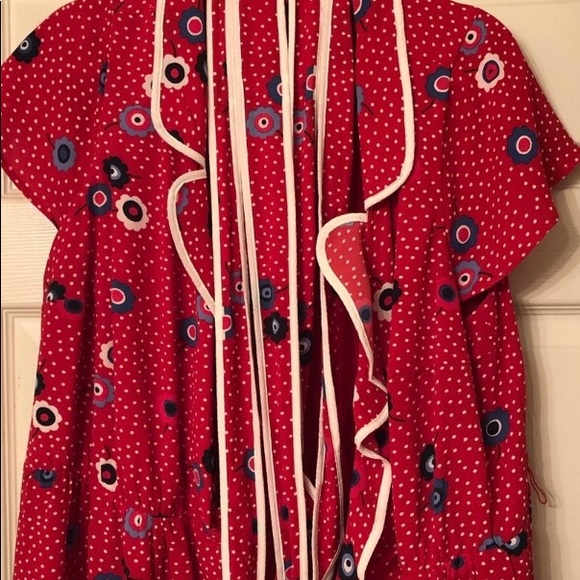 Modcloth red wrap dress - Picture 3 of 9